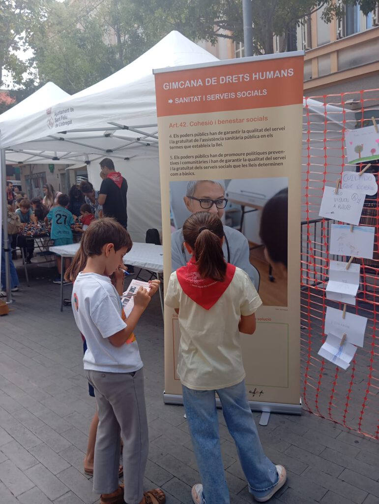 Fotografía de la Yincana de los Derechos Humanos 2025. Sant Feliu de Llobregat