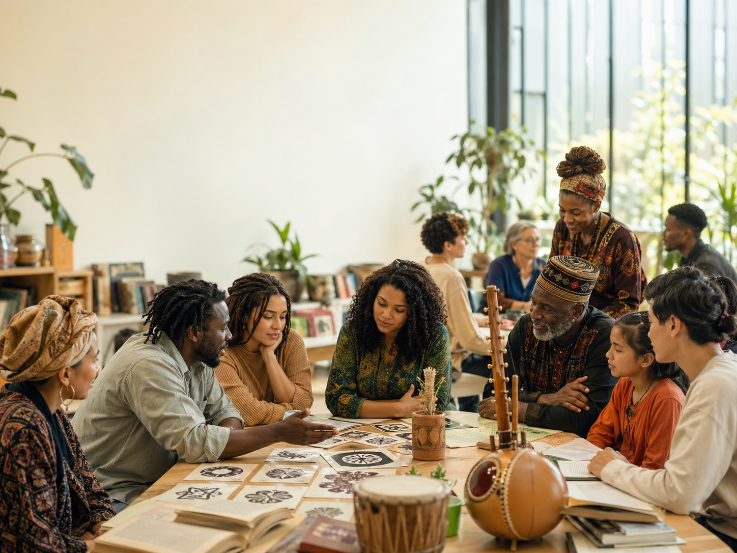 Grupo de personas de origen diverso