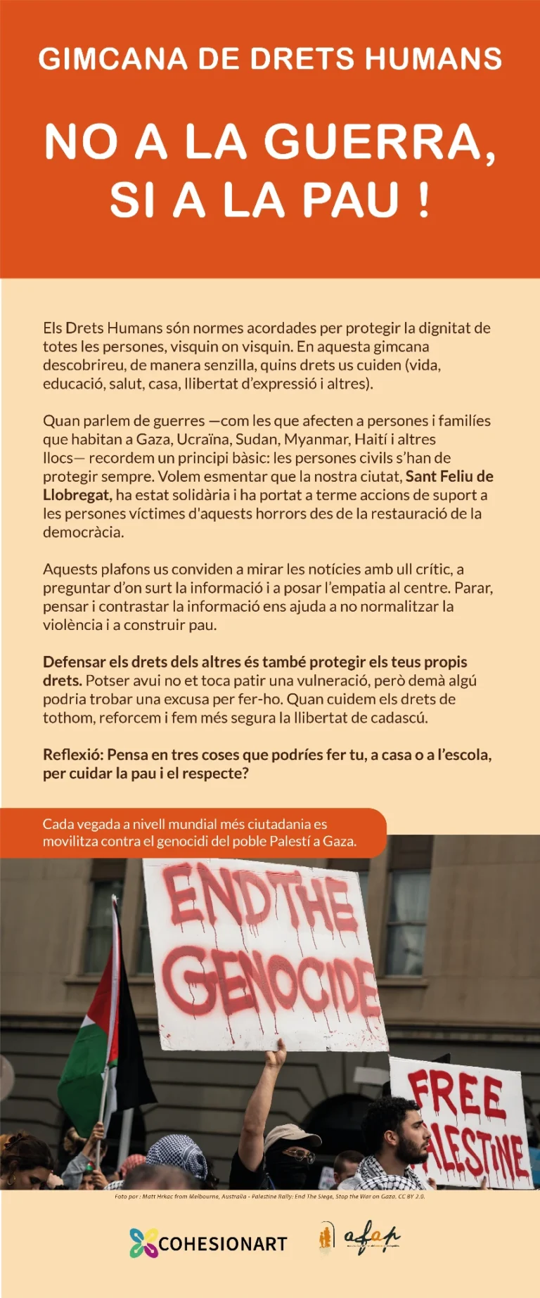 Plafón Gincana de los Derechos Humanos